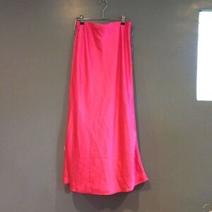 Hot Pink Satin Skirt